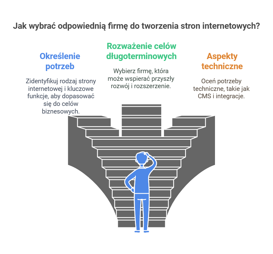Jak wybrać firmę do stworzenia strony internetowej w Nowym Tomyślu - infografika
